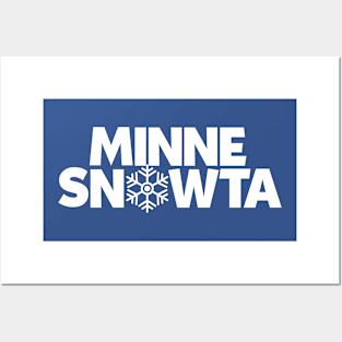 MinneSNOWta (with a Snowflake) Posters and Art